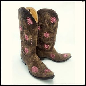 Old Gringo Leather Cowboy Boots 9.5 "Pink Julie"